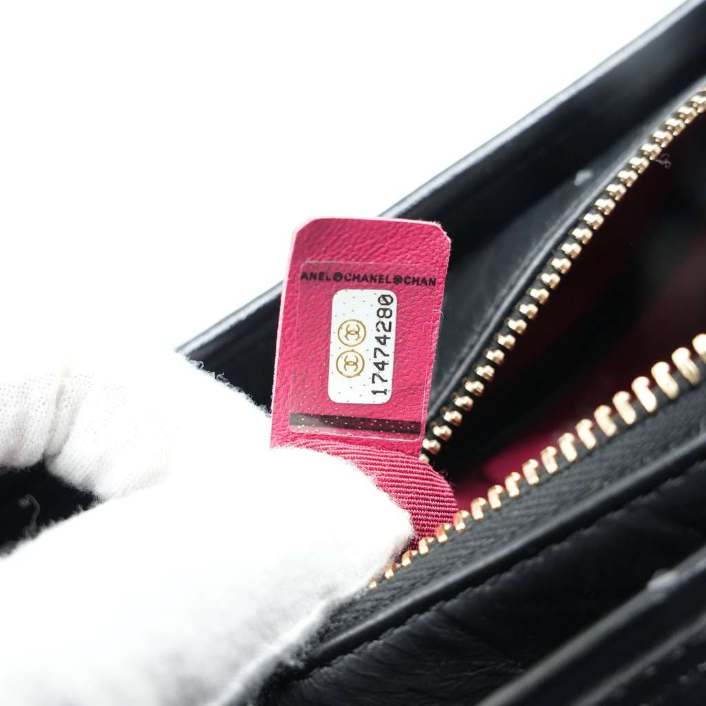 Chanel Aged Calfskin Quilted Small Gabrielle Hobo Black - Image 14