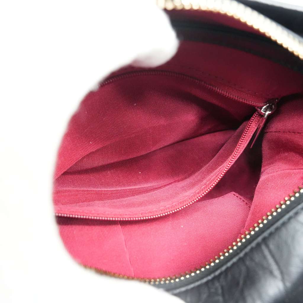 Chanel Aged Calfskin Quilted Small Gabrielle Hobo Black - Image 11