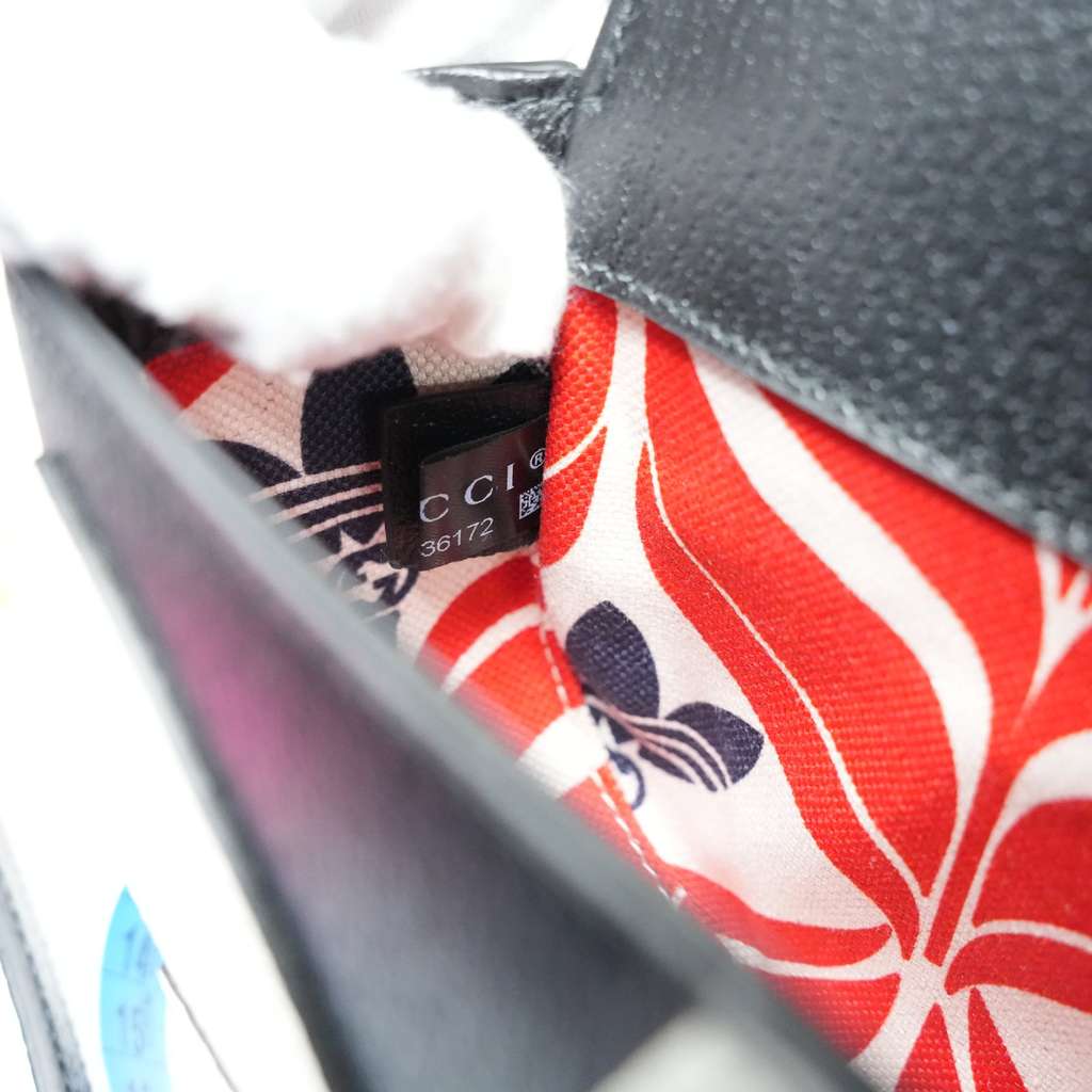 Gucci Gucci Adidas Horsebit 1955 White Mini Bag  Black - Image 15