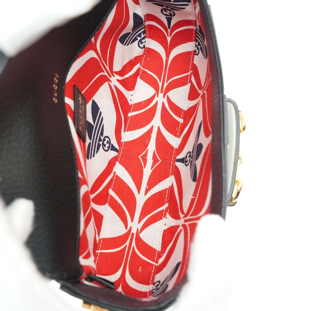 Gucci Gucci Adidas Horsebit 1955 White Mini Bag  Black - Image 10