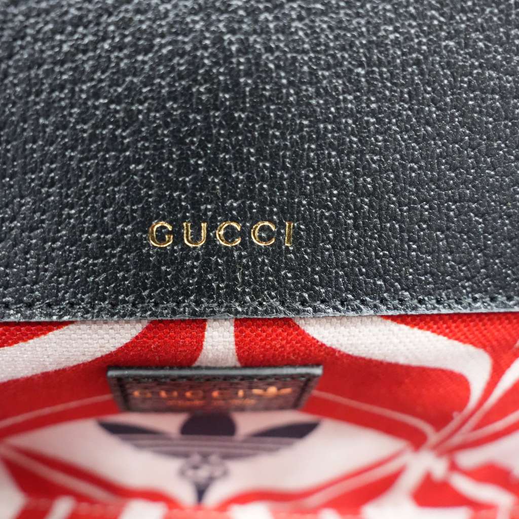 Gucci Gucci Adidas Horsebit 1955 White Mini Bag  Black - Image 11