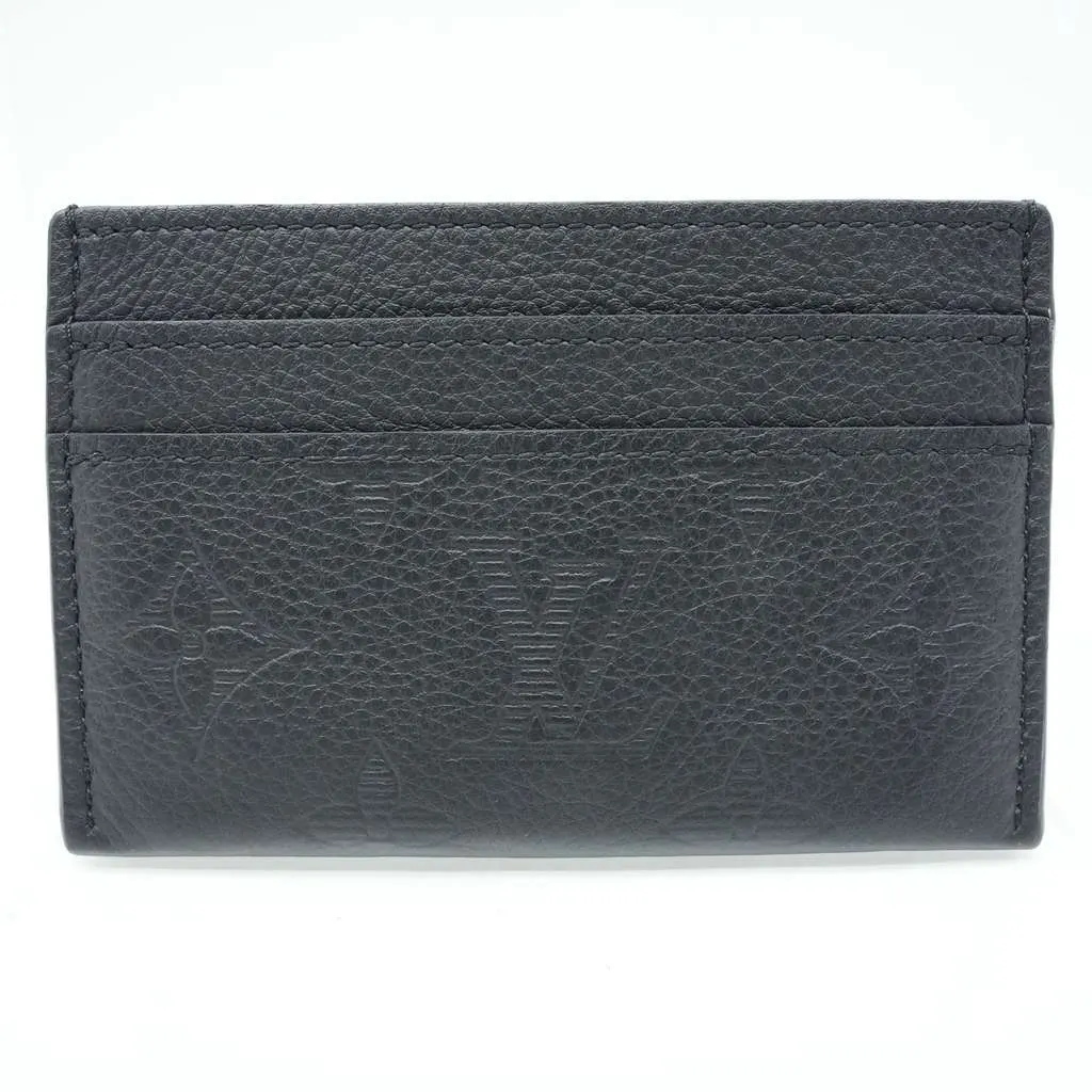 Louis Vuitton Card Holder G65 Black M81415 Black Leather Good - Back View