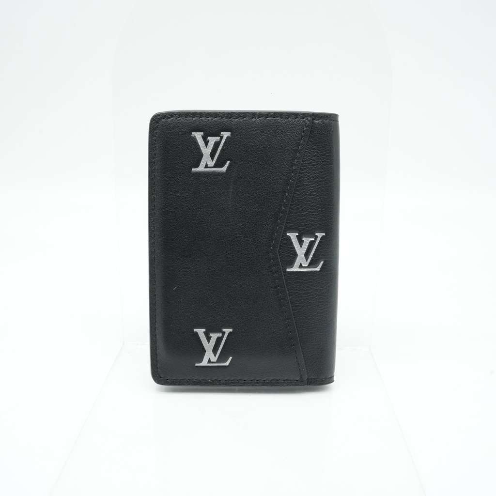 Louis Vuitton Blason Organizer de Poche Card Case Calfskin Black Pharrell Williams Limited - Back view