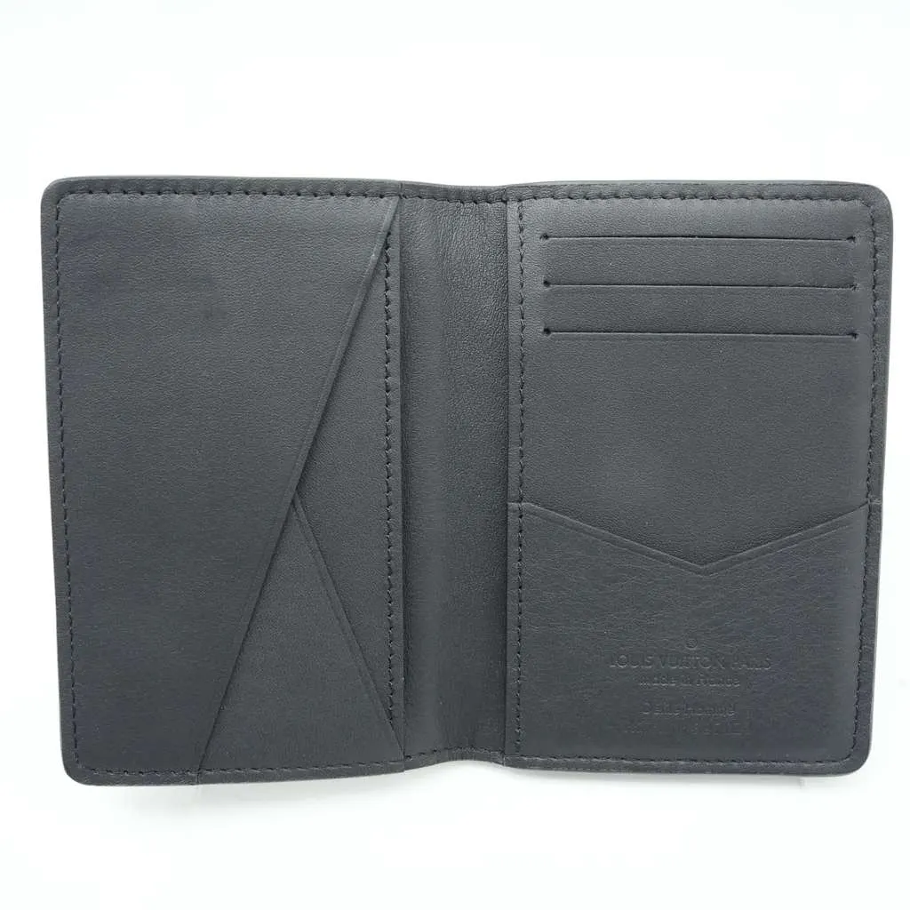 Louis Vuitton Blason Organizer de Poche Card Case Calfskin Black Pharrell Williams Limited Black Leather Good - Inside View