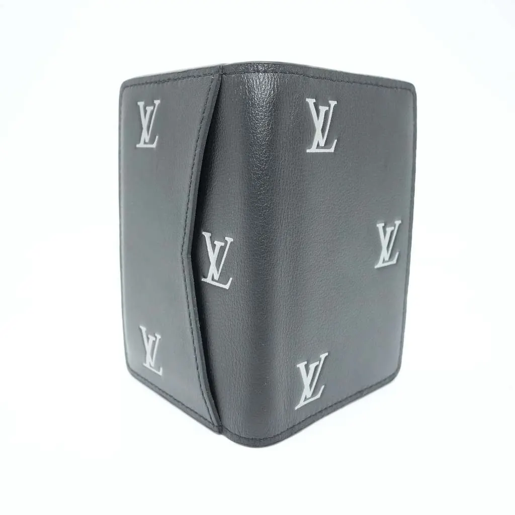 Louis Vuitton Blason Organizer de Poche Card Case Calfskin Black Pharrell Williams Limited Black Leather Good - Box View