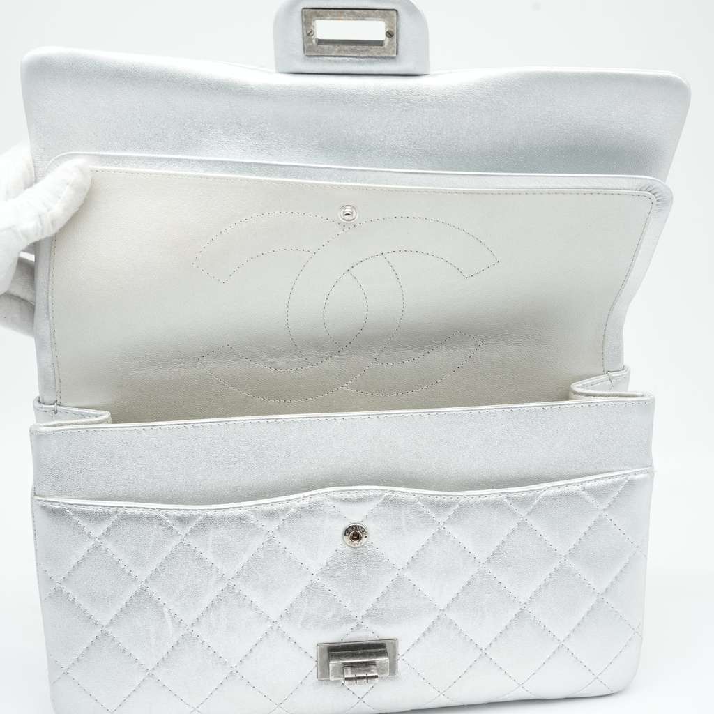 Chanel 30 2.55 Palladium HW Silver Bag 19288481 - Image 14