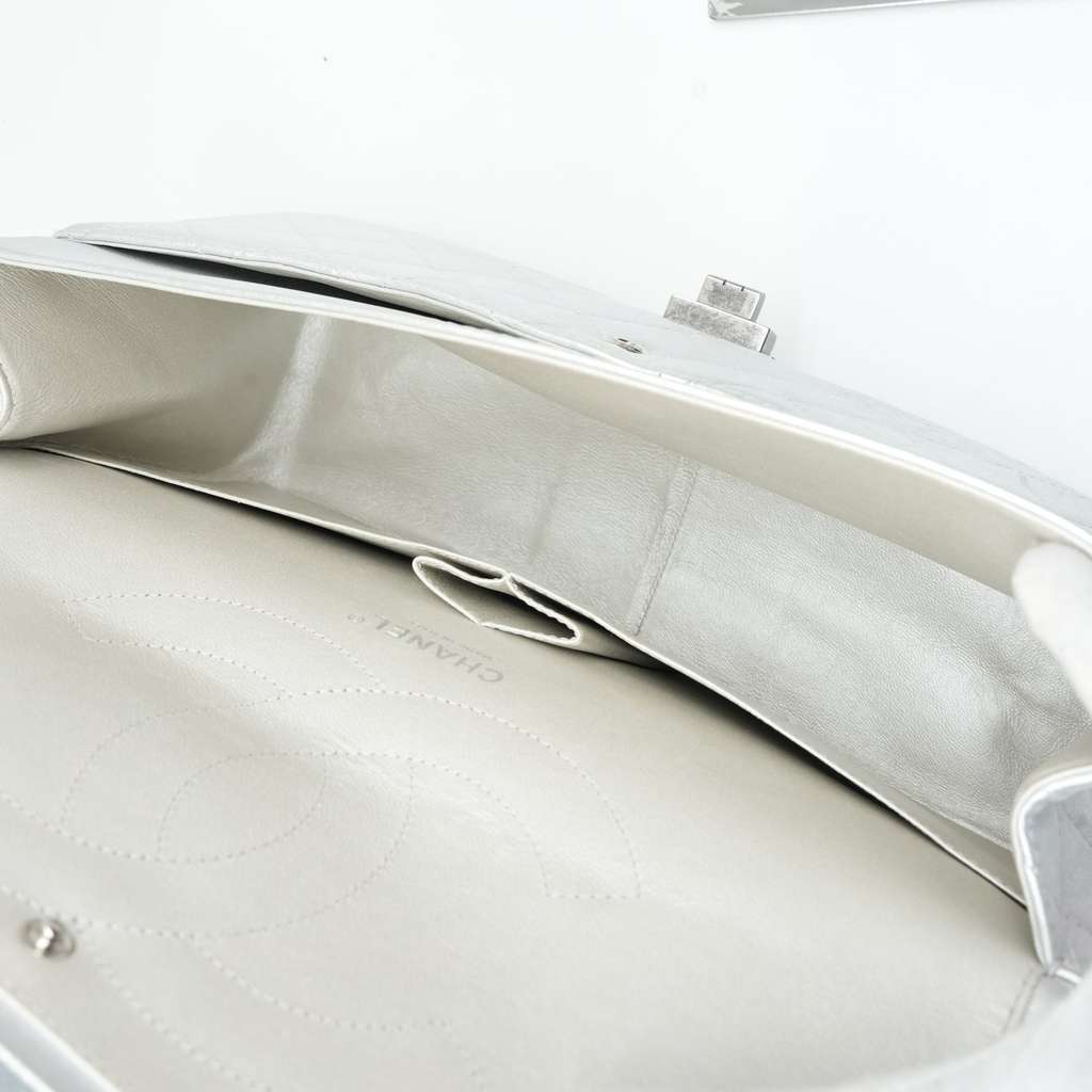 Chanel 30 2.55 Palladium HW Silver Bag 19288481 - Image 17