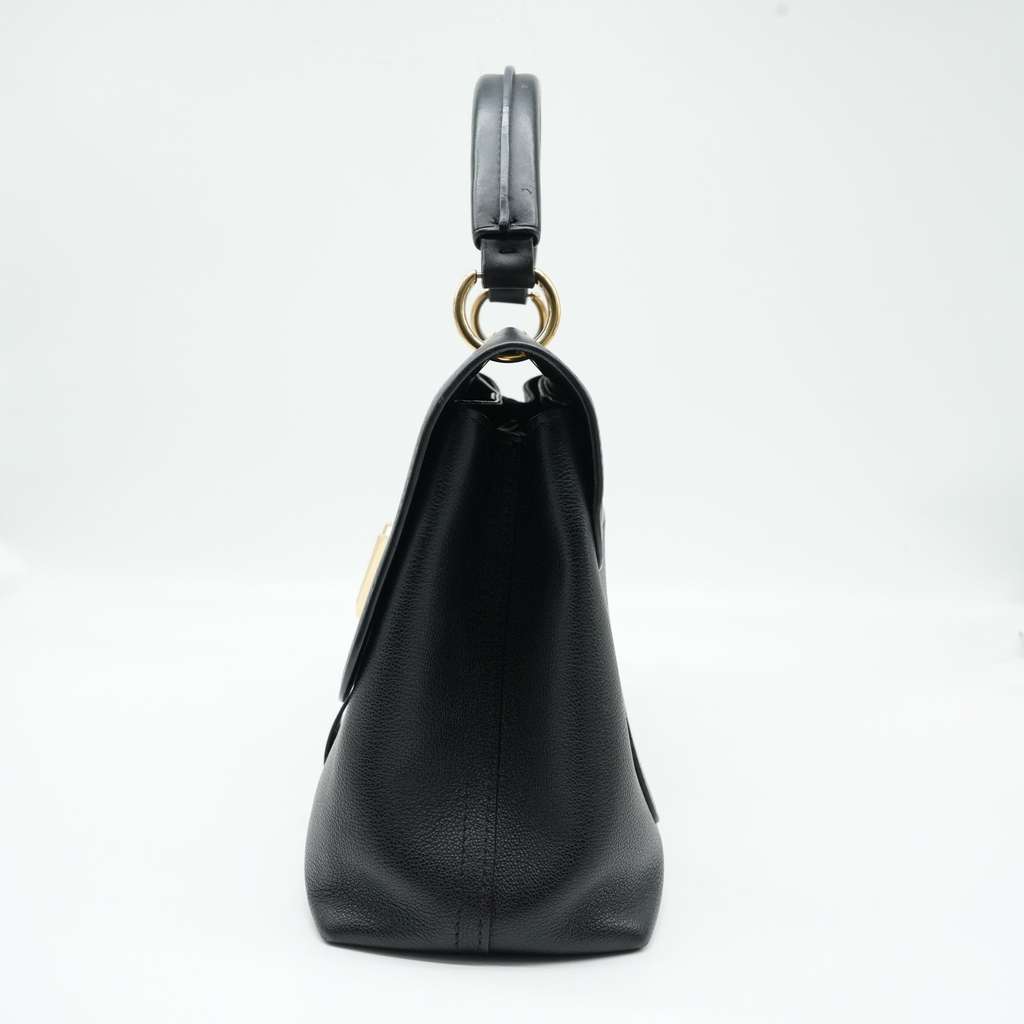 Louis Vuitton Black Monogram Leather Very One Handle Black Bag - Back view