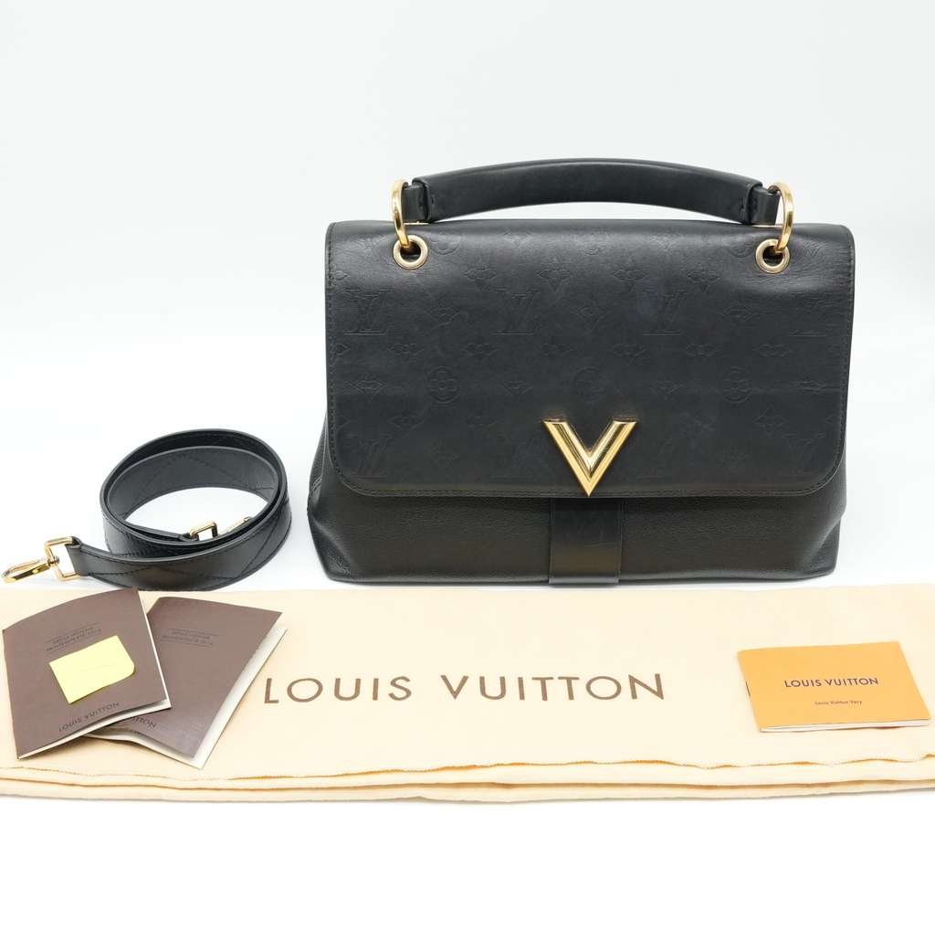 Louis Vuitton Black Monogram Leather Very One Handle Black Bag - Image 20