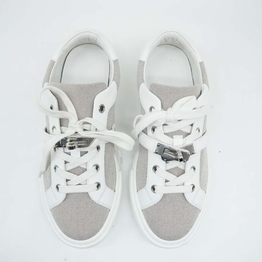 Hermès Hermes Day Sneakers Blanc - Back view