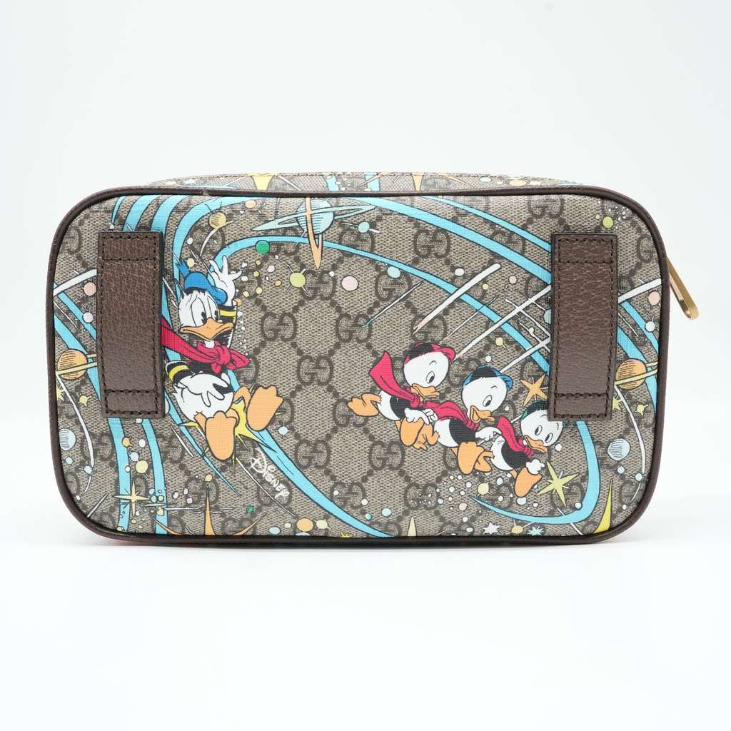 Gucci Gucci x Donald Duck Disney GG Supreme Belt Bag Beige/Brown PVC - Back view
