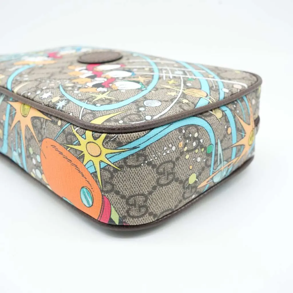 Gucci Gucci x Donald Duck Disney GG Supreme Belt Bag Beige/Brown PVC MultiColor Good - Inside View