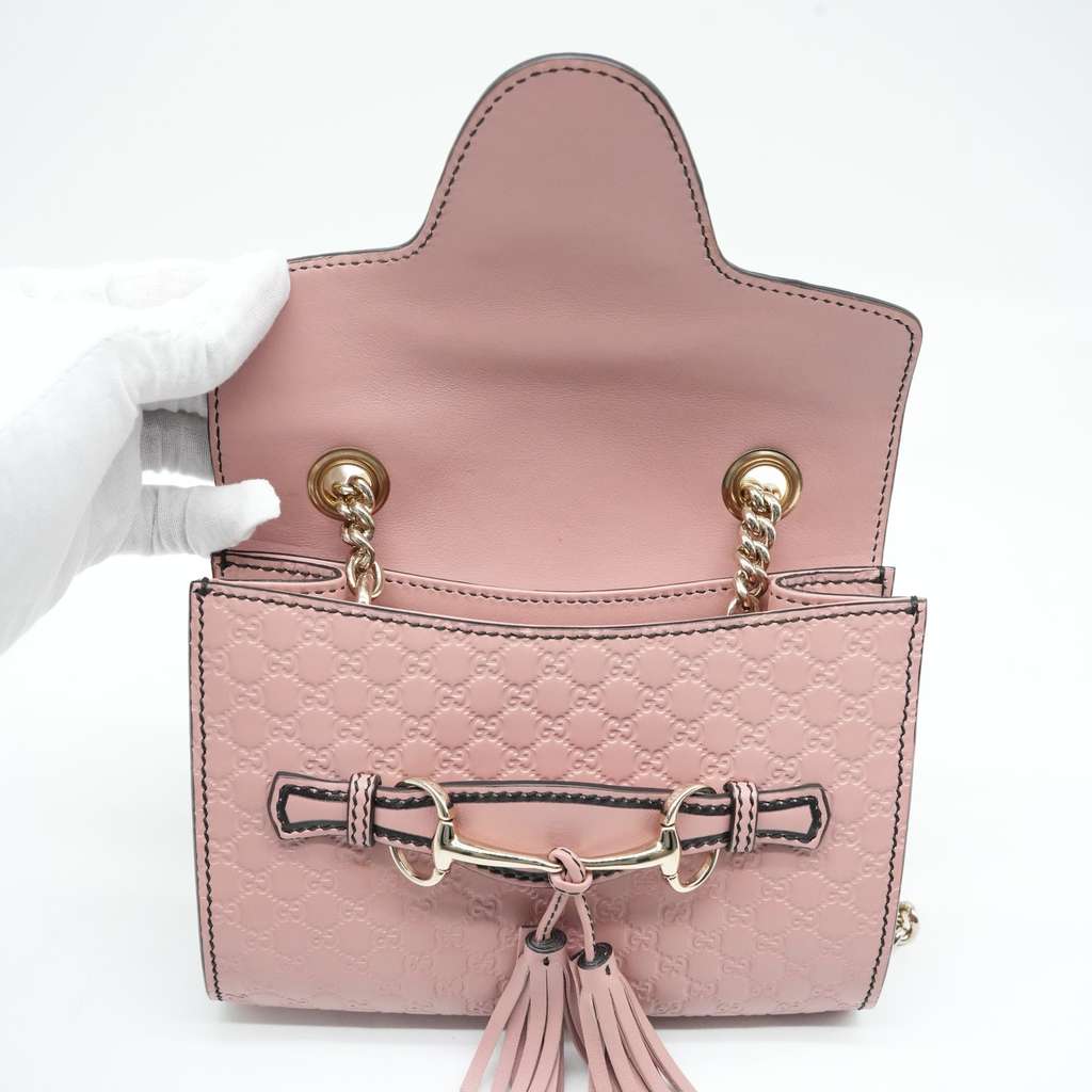 Gucci Emily Guccissima Mini Pink Bag - Image 12