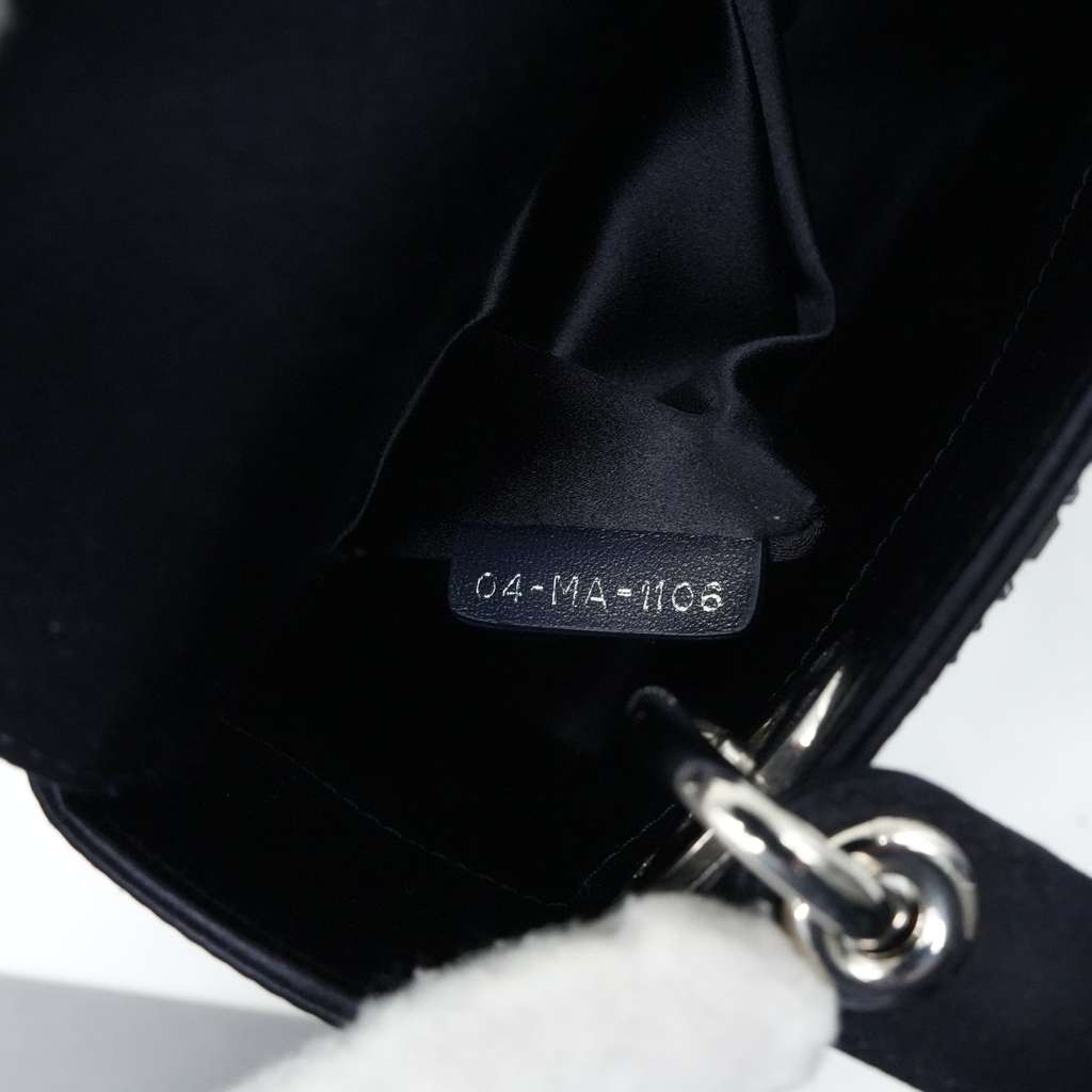 Dior Mini Lady Dior Bag Black Strass Cannage Satin M0500PRTC_M911 - Image 15
