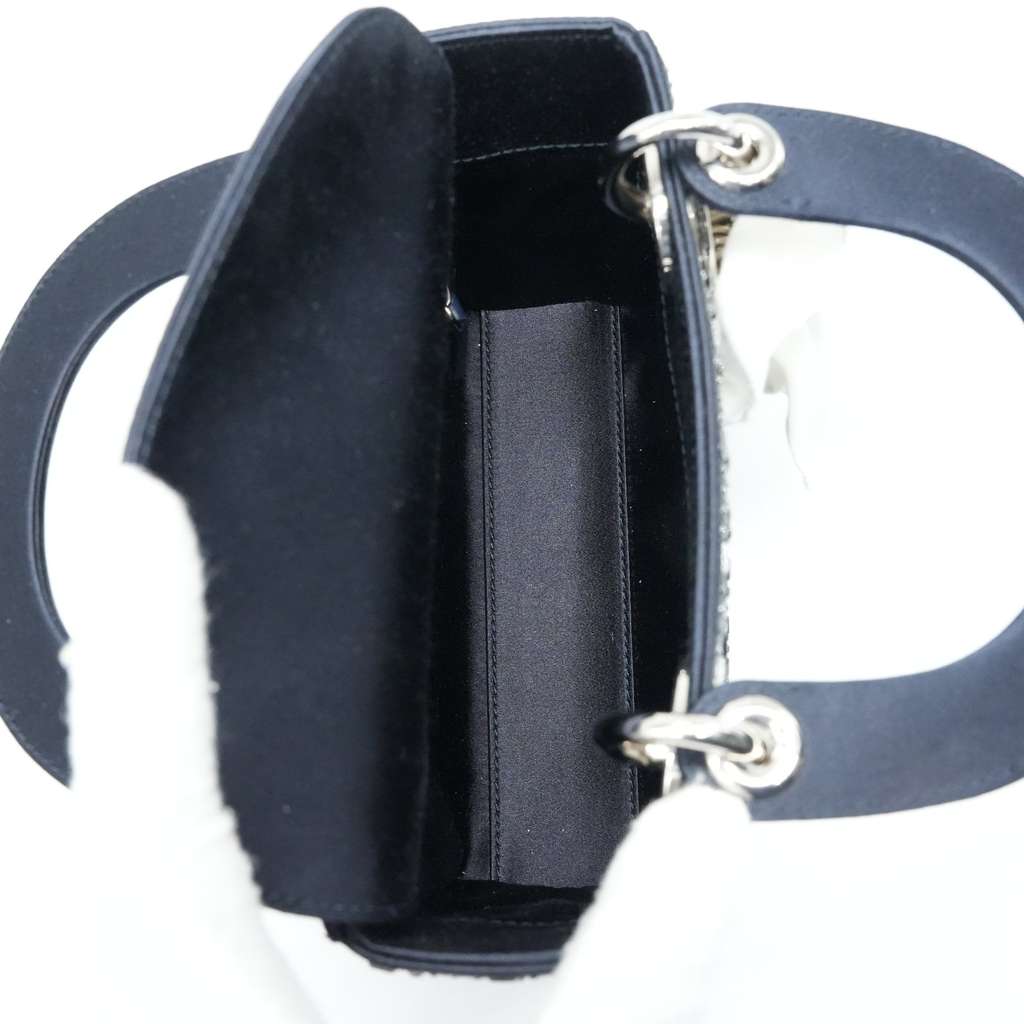 Dior Mini Lady Dior Bag Black Strass Cannage Satin M0500PRTC_M911 - Image 12