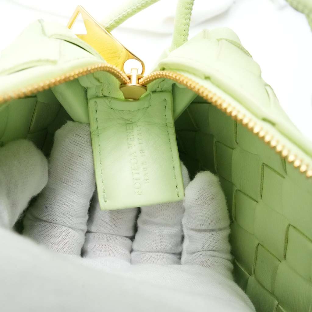 Bottega Veneta Mini Loop Camera Crossbody Bag Travertine Intrecciato Leather 723547V1G112916 - Image 14