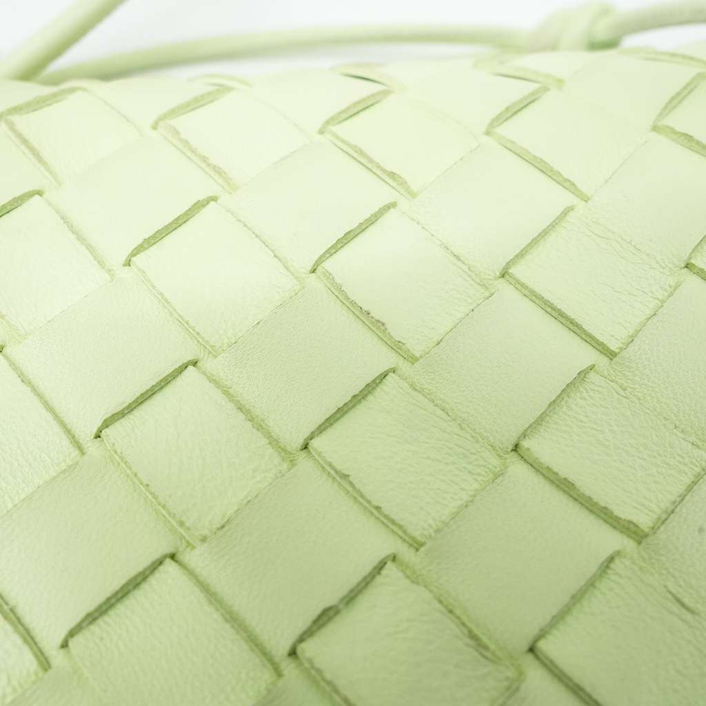 Bottega Veneta Mini Loop Camera Crossbody Bag Travertine Intrecciato Leather 723547V1G112916 - Image 11