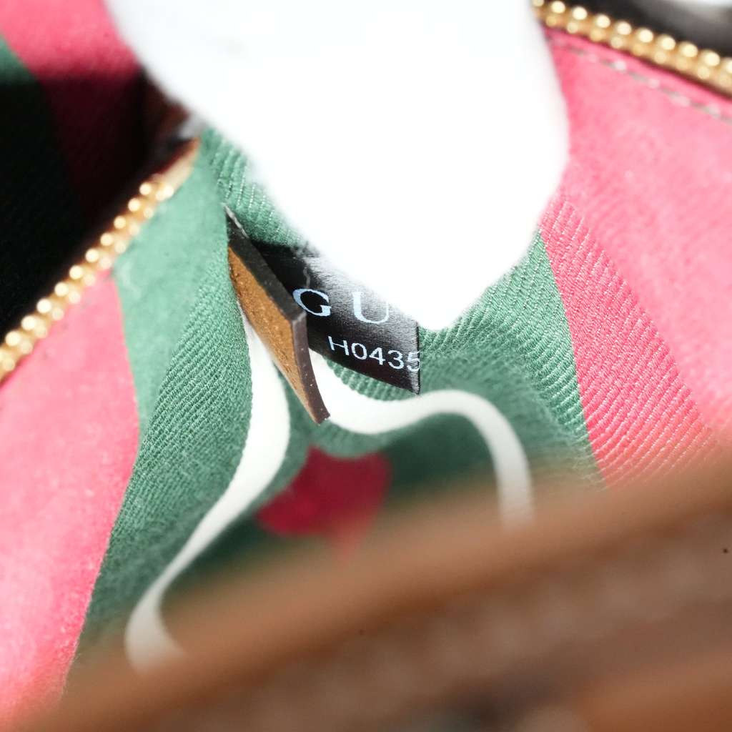 Gucci GG Emblem Large Tote Bag Variation Beige And Dark Brown Fabric - Image 15