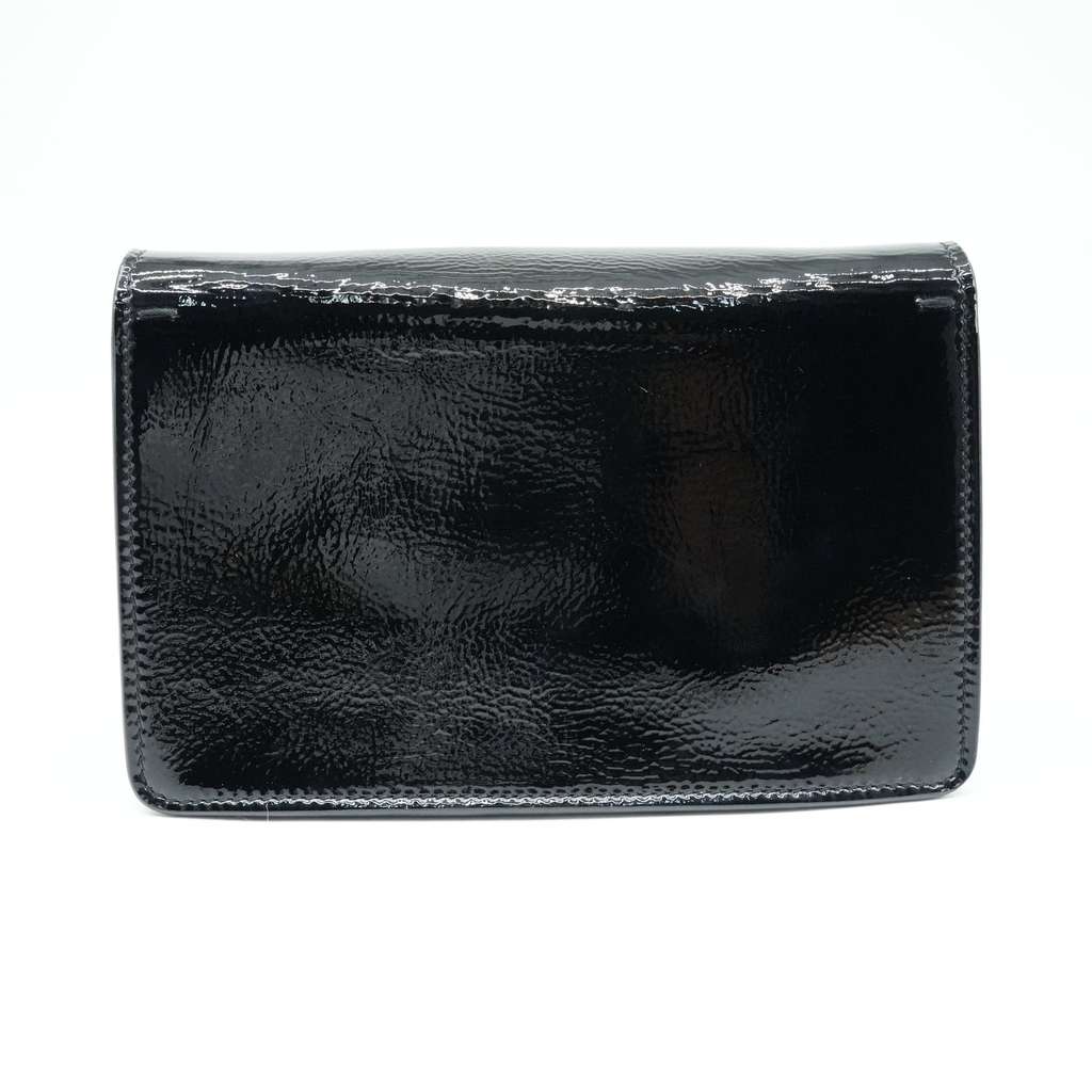Gucci Super Mini Dionysus Bag in Patent Leather Black - Side view