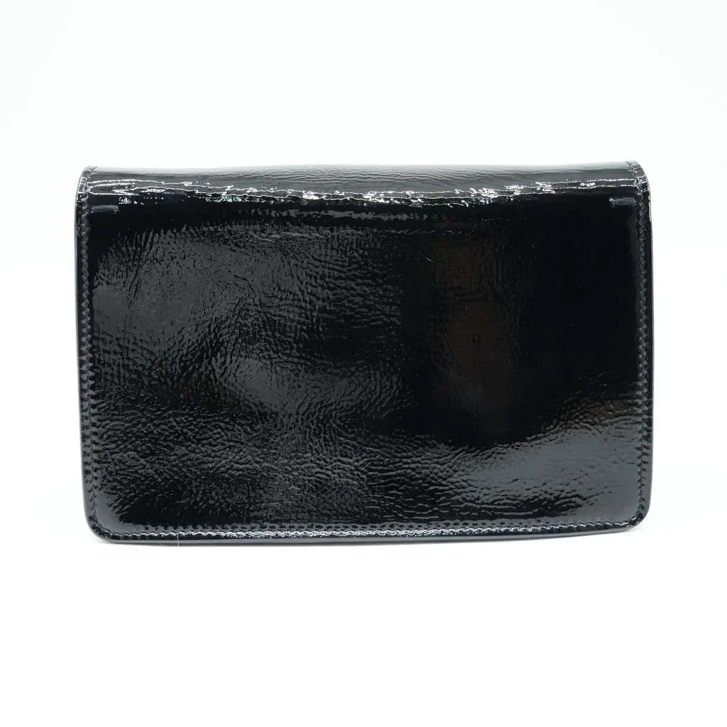 Gucci Super Mini Dionysus Bag in Patent Leather Black Black Fair - Box View