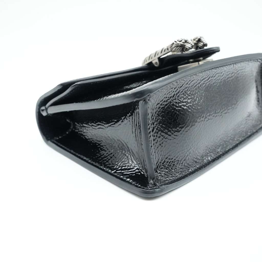 Gucci Super Mini Dionysus Bag in Patent Leather Black - Image 10