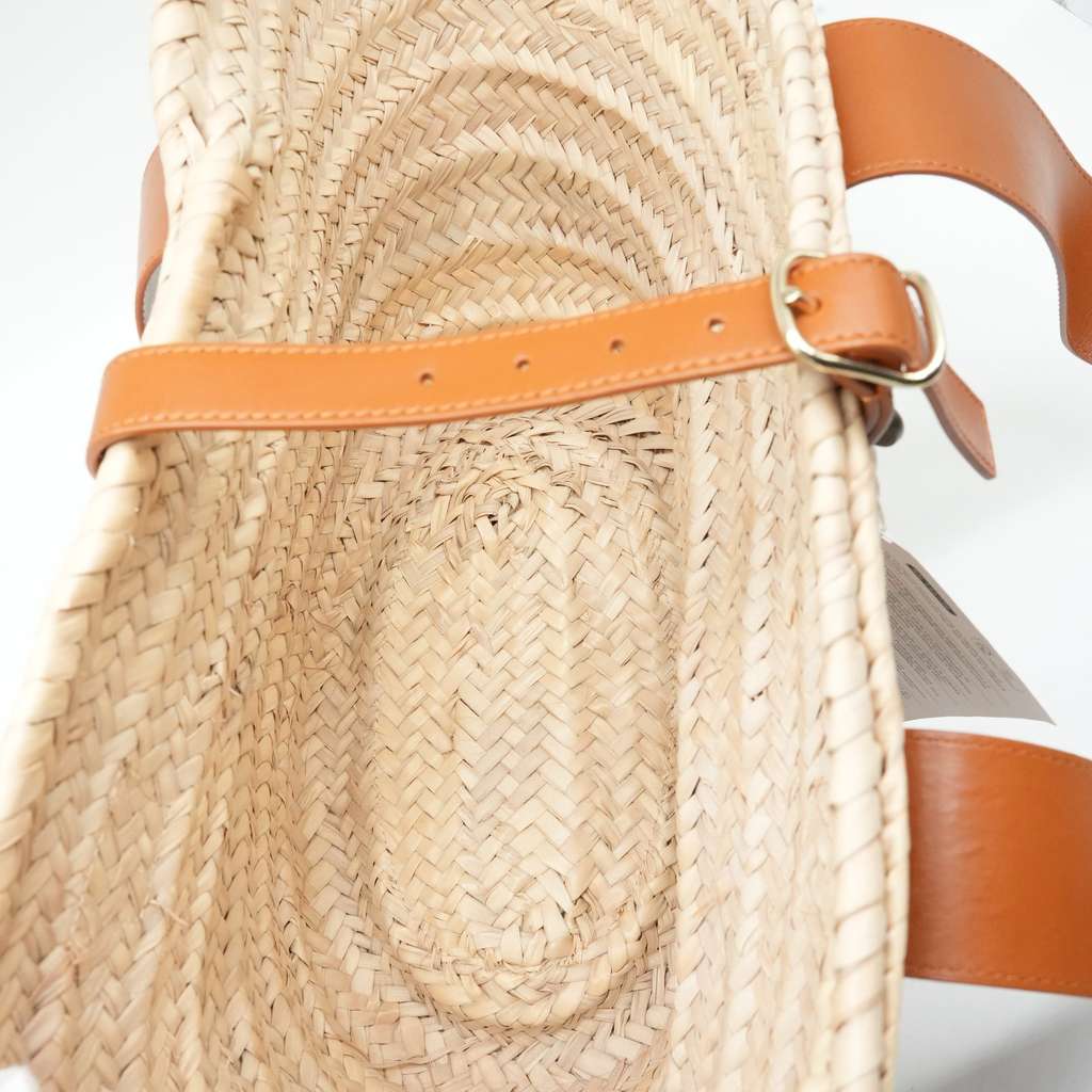 Chloé Woody Basket Bag Sense Raffia Calf Leather - Image 10