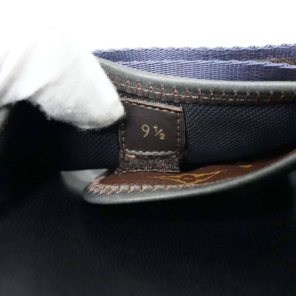 Louis Vuitton Brown Monogram Canvas and Leather Honolulu Slide Sandals Size 9.5 - Image 12