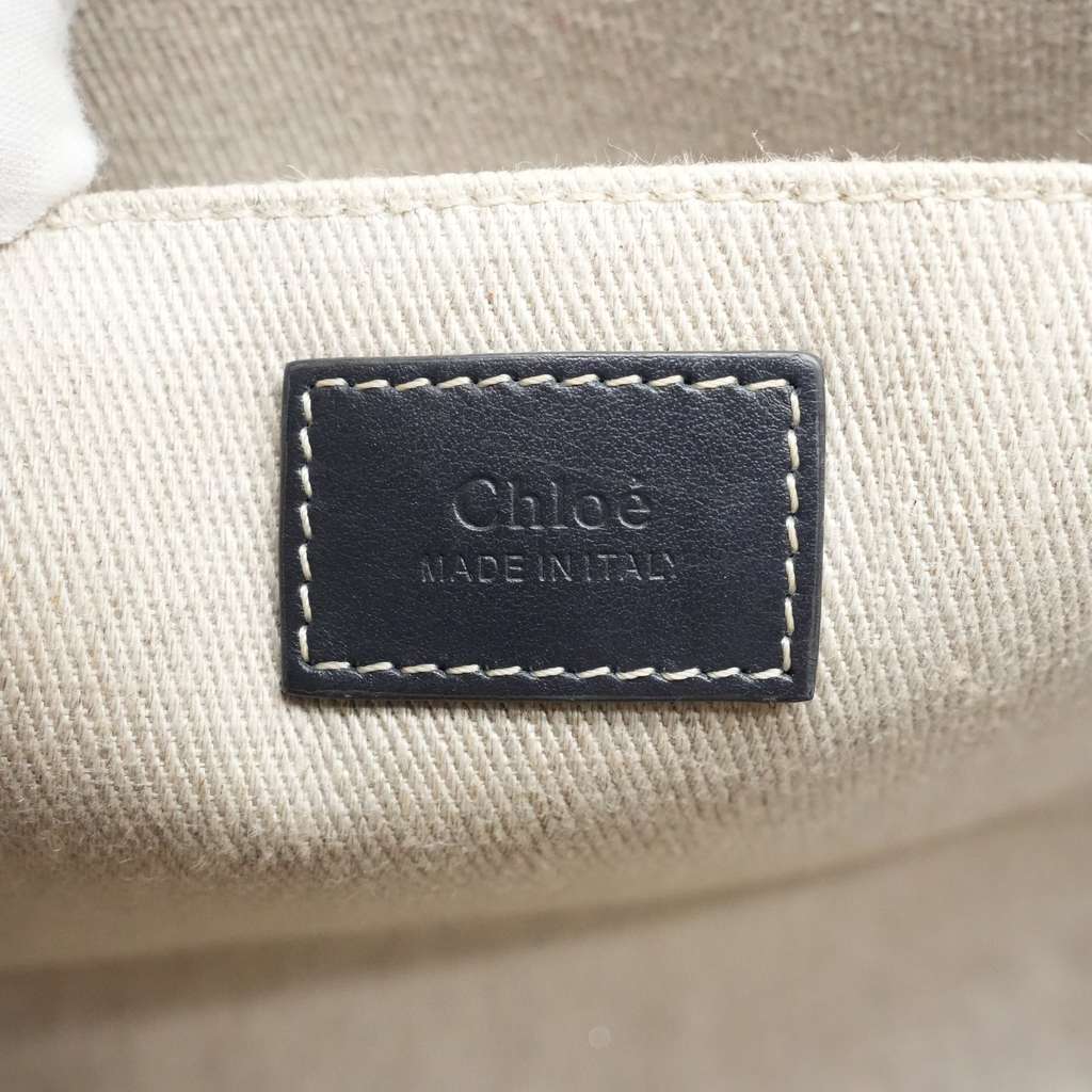Chloé Medium Woody Tote Canvas  Bag - Image 15