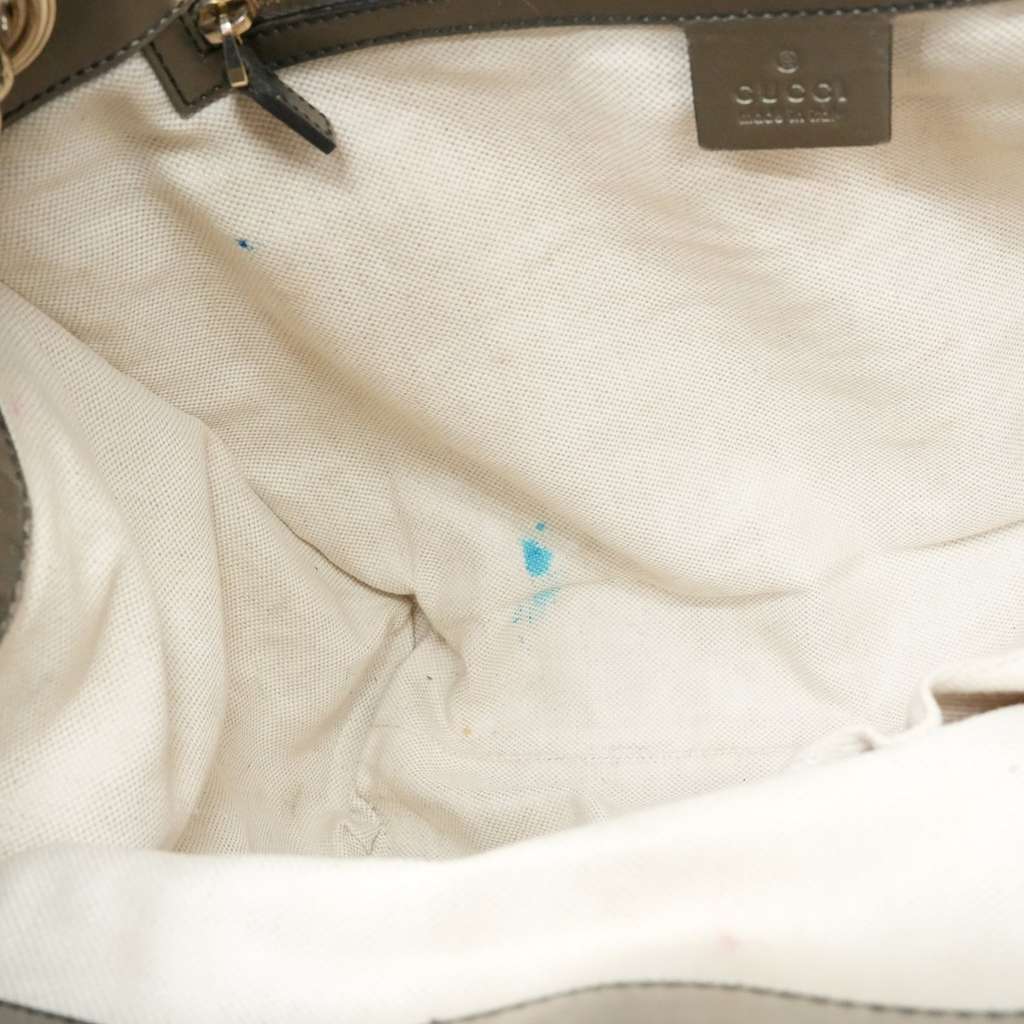 Gucci Guccissima Patent Leather Medium Emily Chain Shoulder Bag Brown - Image 14