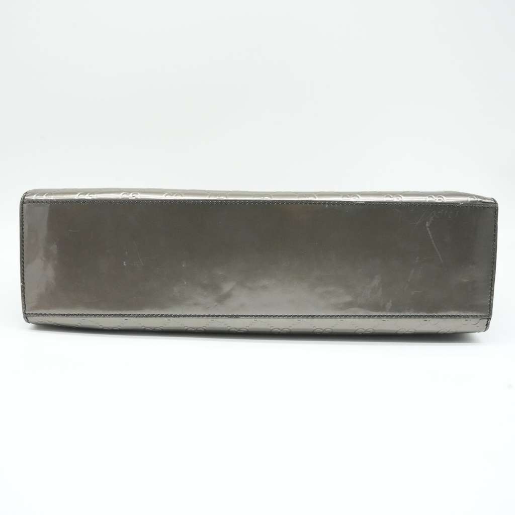 Gucci Guccissima Patent Leather Medium Emily Chain Shoulder Bag Brown - Detail 2