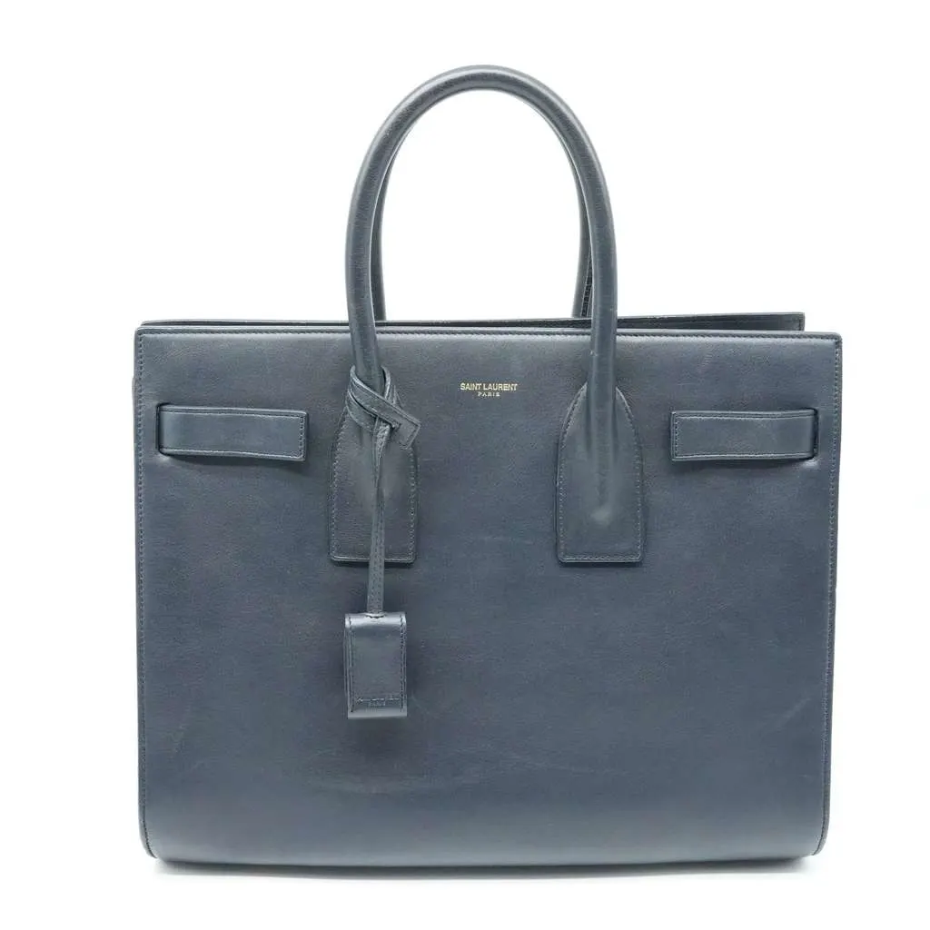 Saint Laurent Sac De Jour In Smooth Leather Small Noir Tote37829902G9W1000 Black Fair - Back View