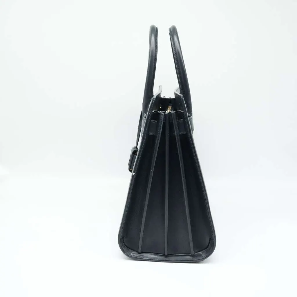 Saint Laurent Sac De Jour In Smooth Leather Small Noir Tote37829902G9W1000 Black Fair - Inside View