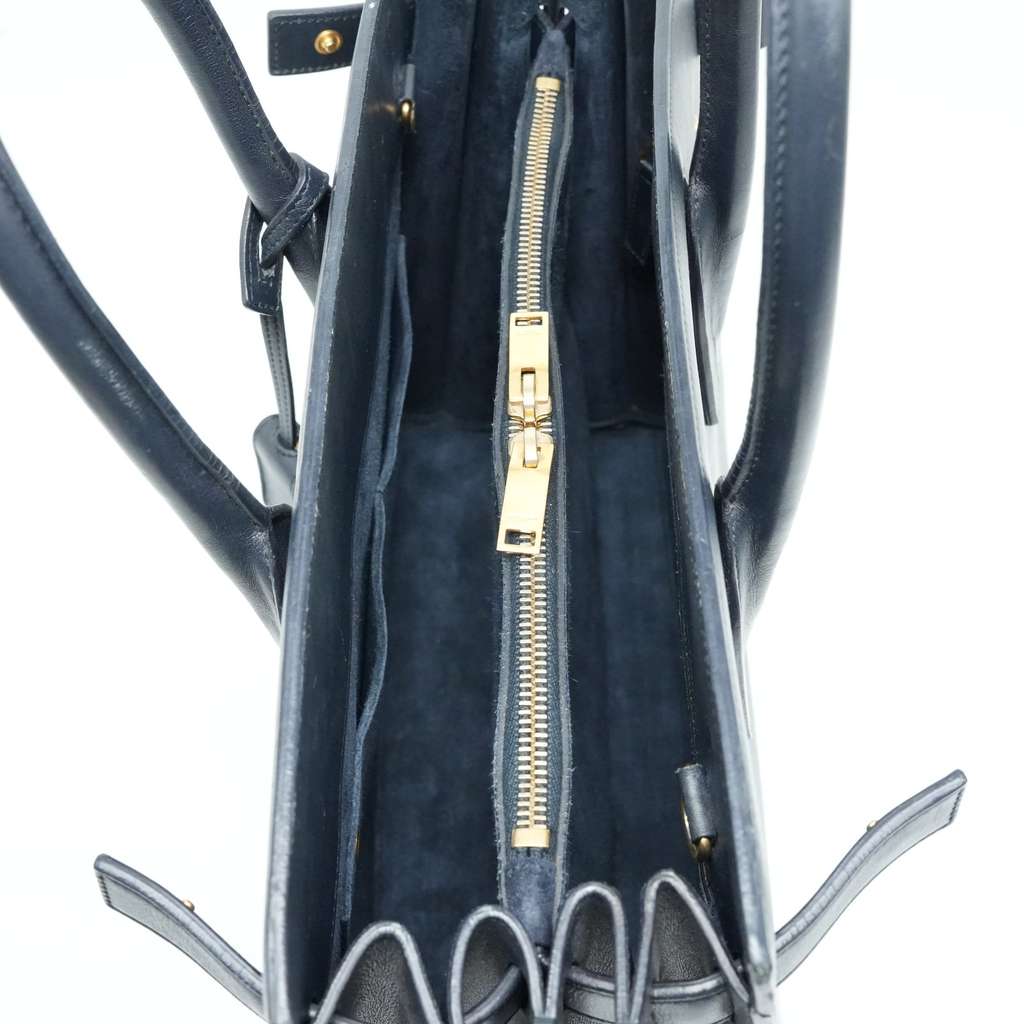 Saint Laurent Sac De Jour In Smooth Leather Small Noir Tote37829902G9W1000 - Image 12