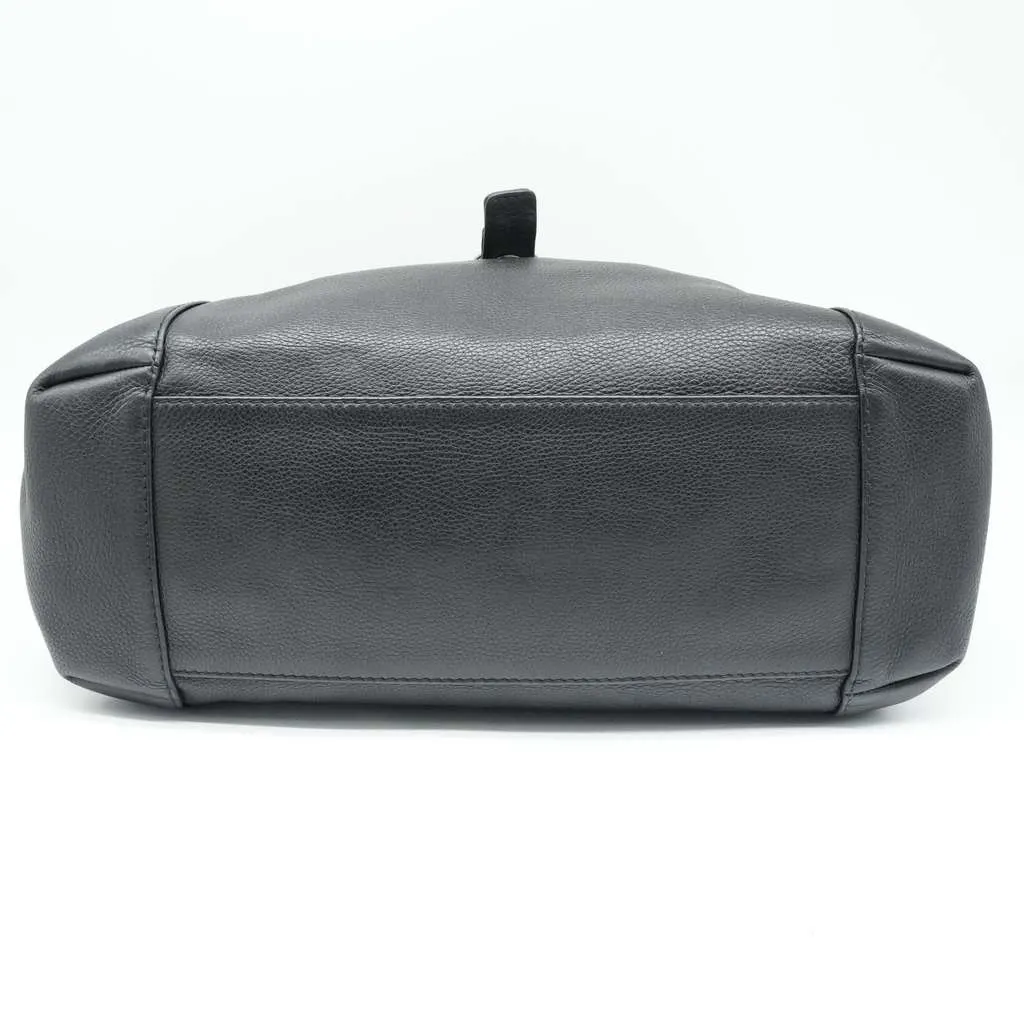 Gucci Black Pebbled Calfskin Leather Greenwich Medium Shoulder Bag Black Fair - Box View