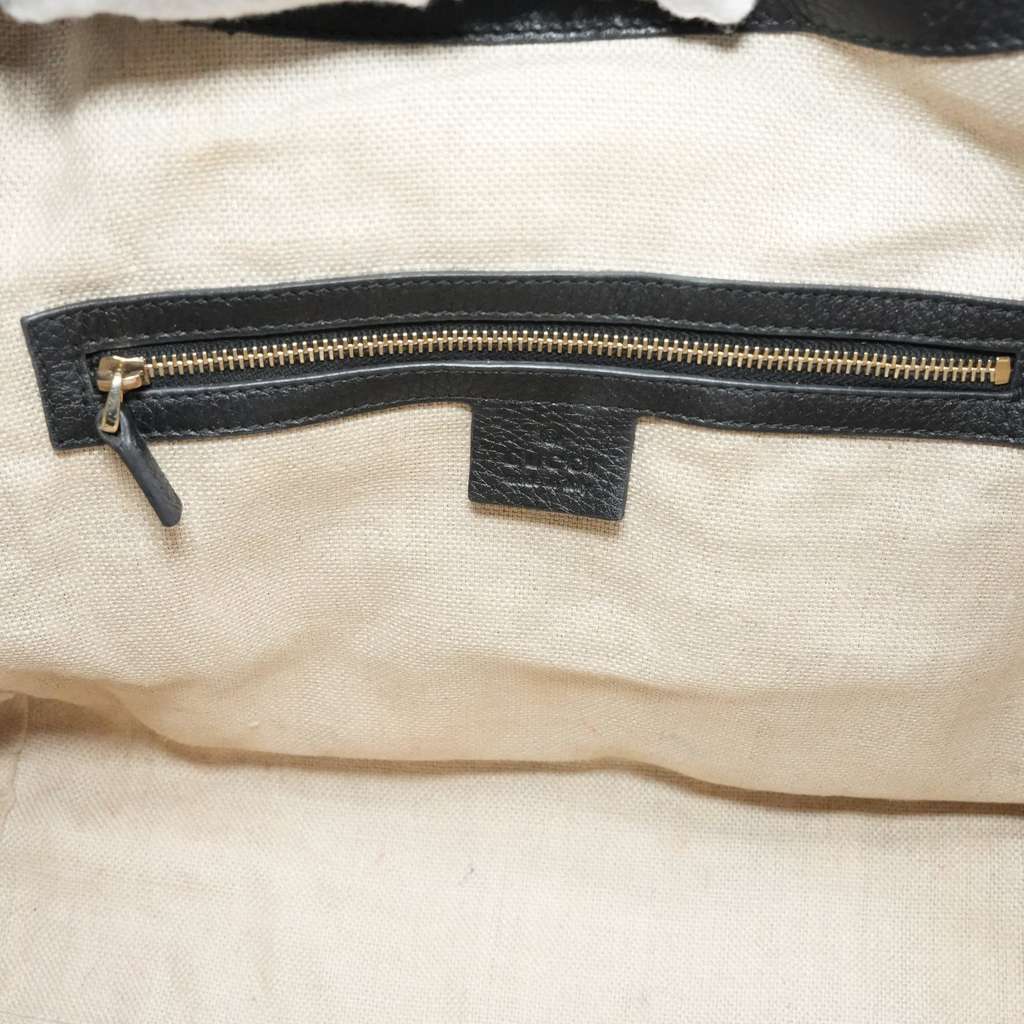 Gucci Black Pebbled Calfskin Leather Greenwich Medium Shoulder Bag - Image 12