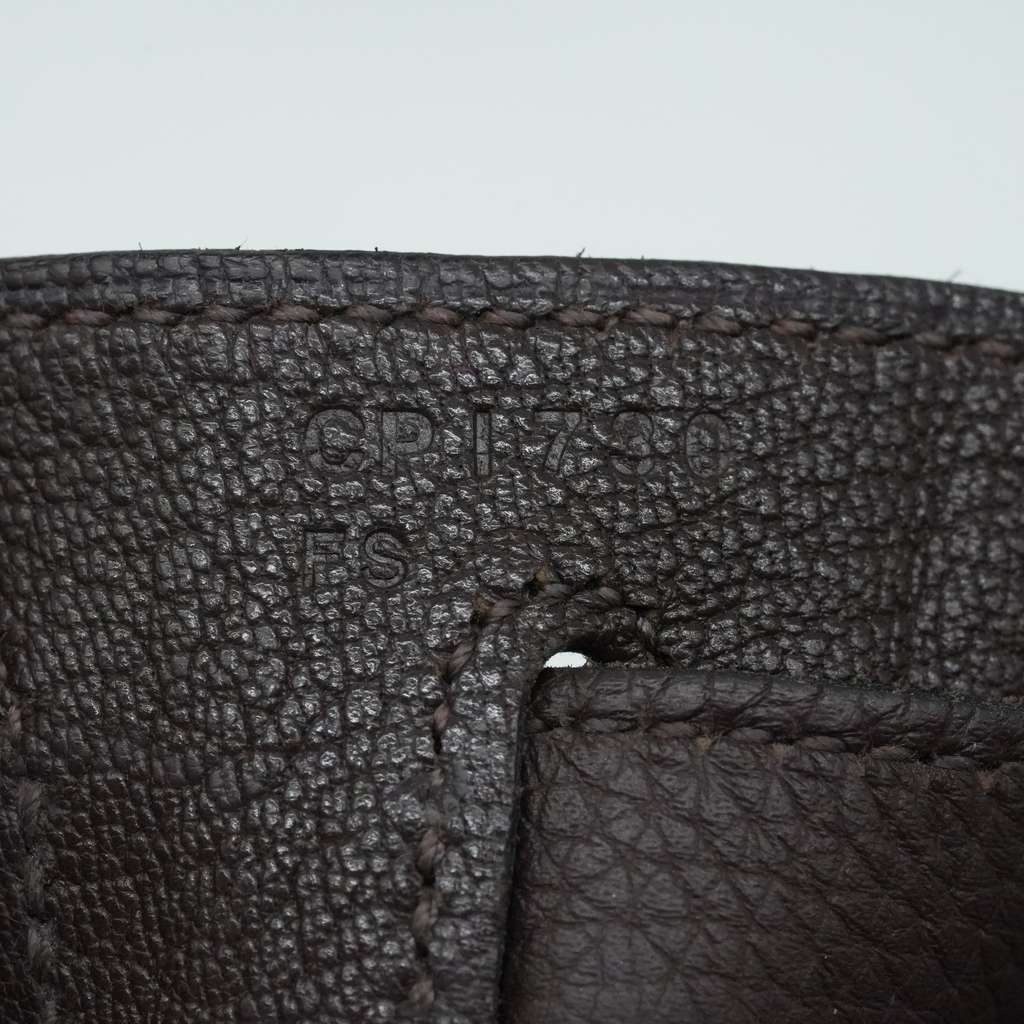 Hermès Kelly 28 Togo Leather Chocolate with PHW 2018 FS CP1730 - Image 18