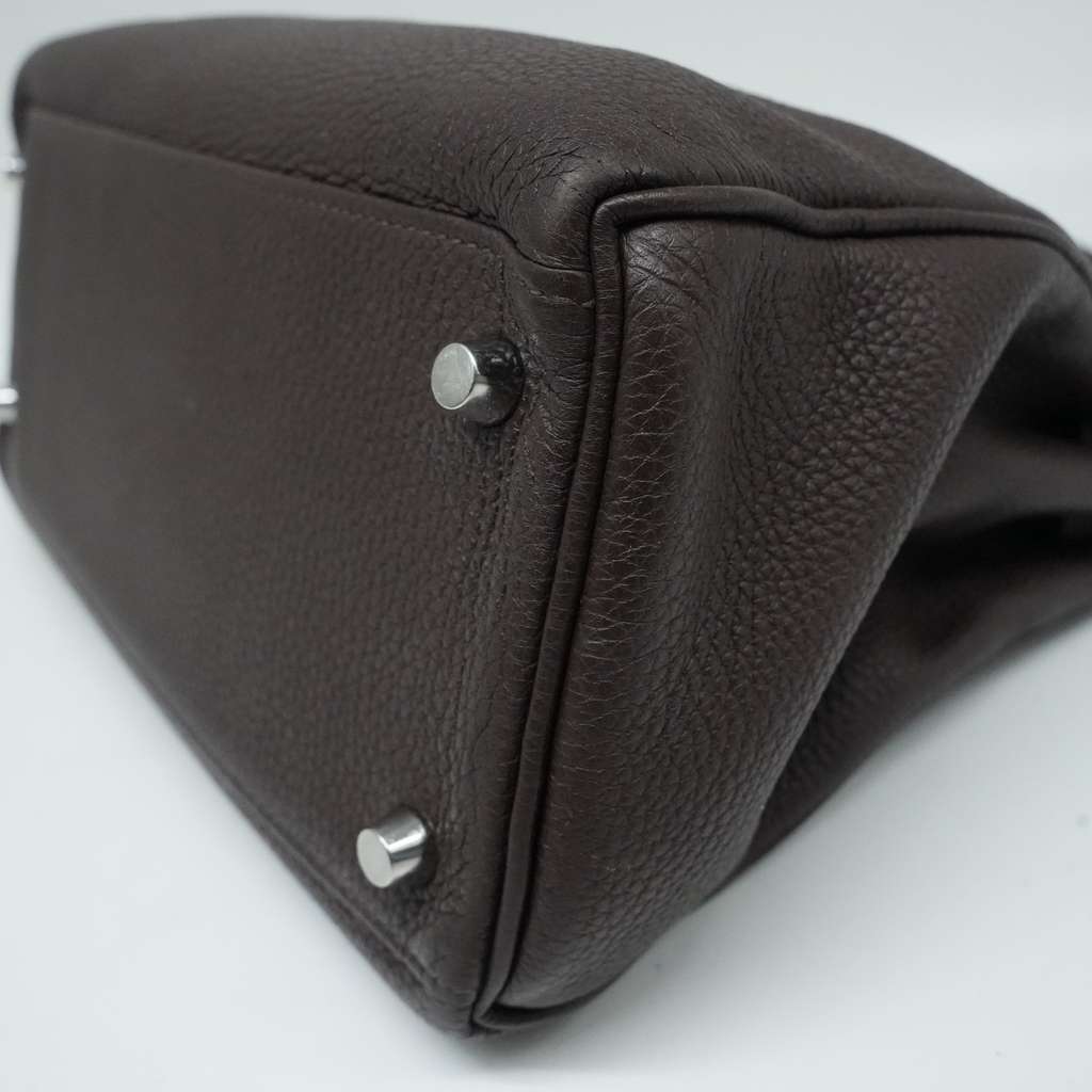 Hermès Kelly 28 Togo Leather Chocolate with PHW 2018 FS CP1730 - Detail 2