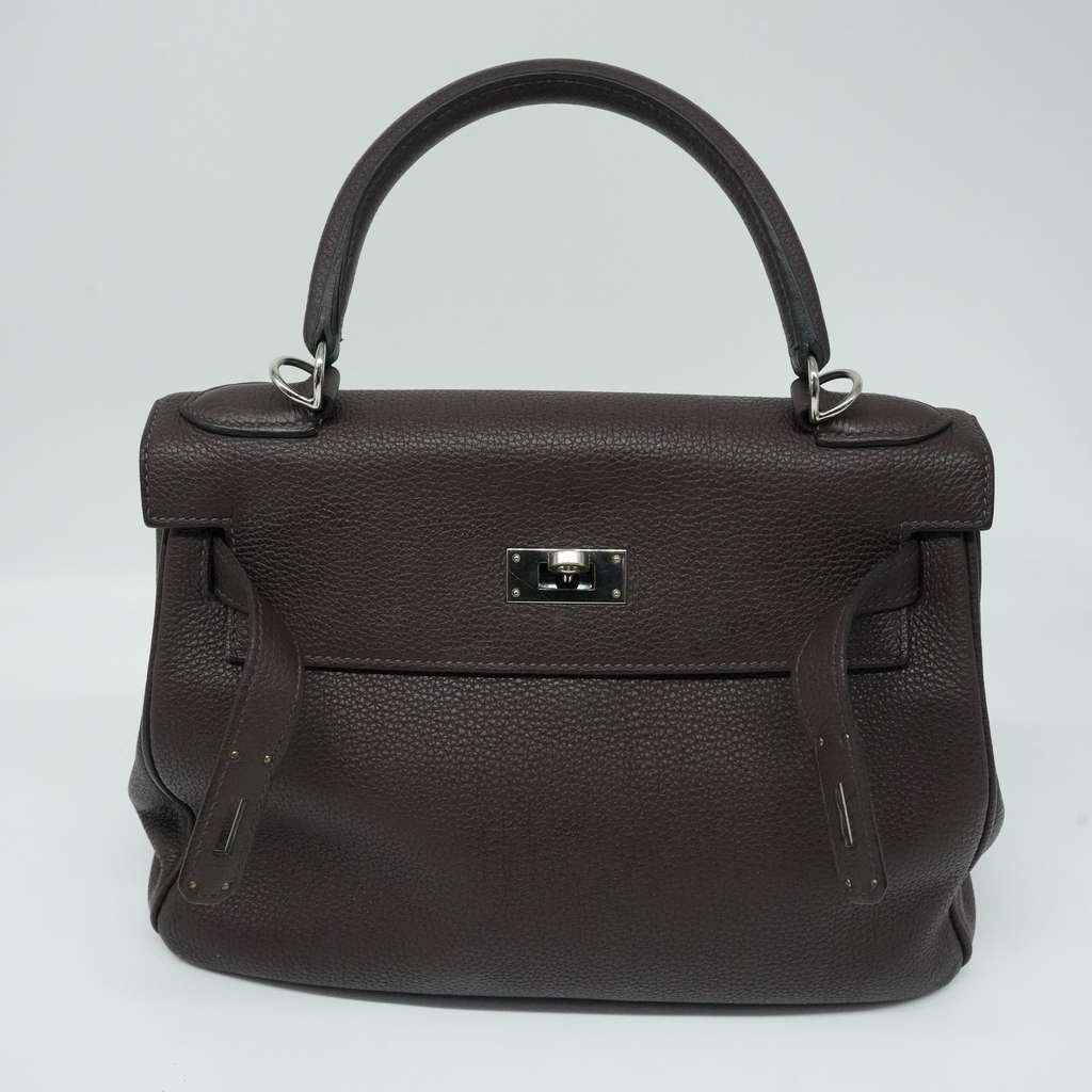 Hermès Kelly 28 Togo Leather Chocolate with PHW 2018 FS CP1730 - Image 10