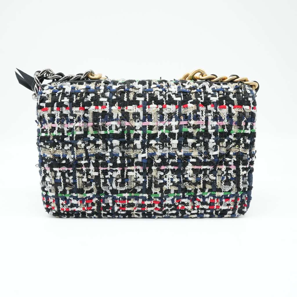 Chanel 19 Tweed Wallet on Chain - Side view