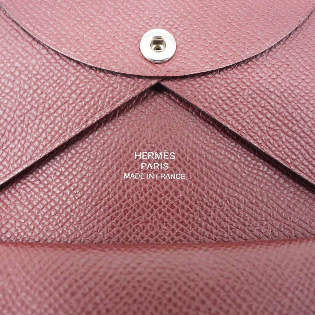 Hermès Calvi Duo Compact Card Holder Rouge H - Image 10