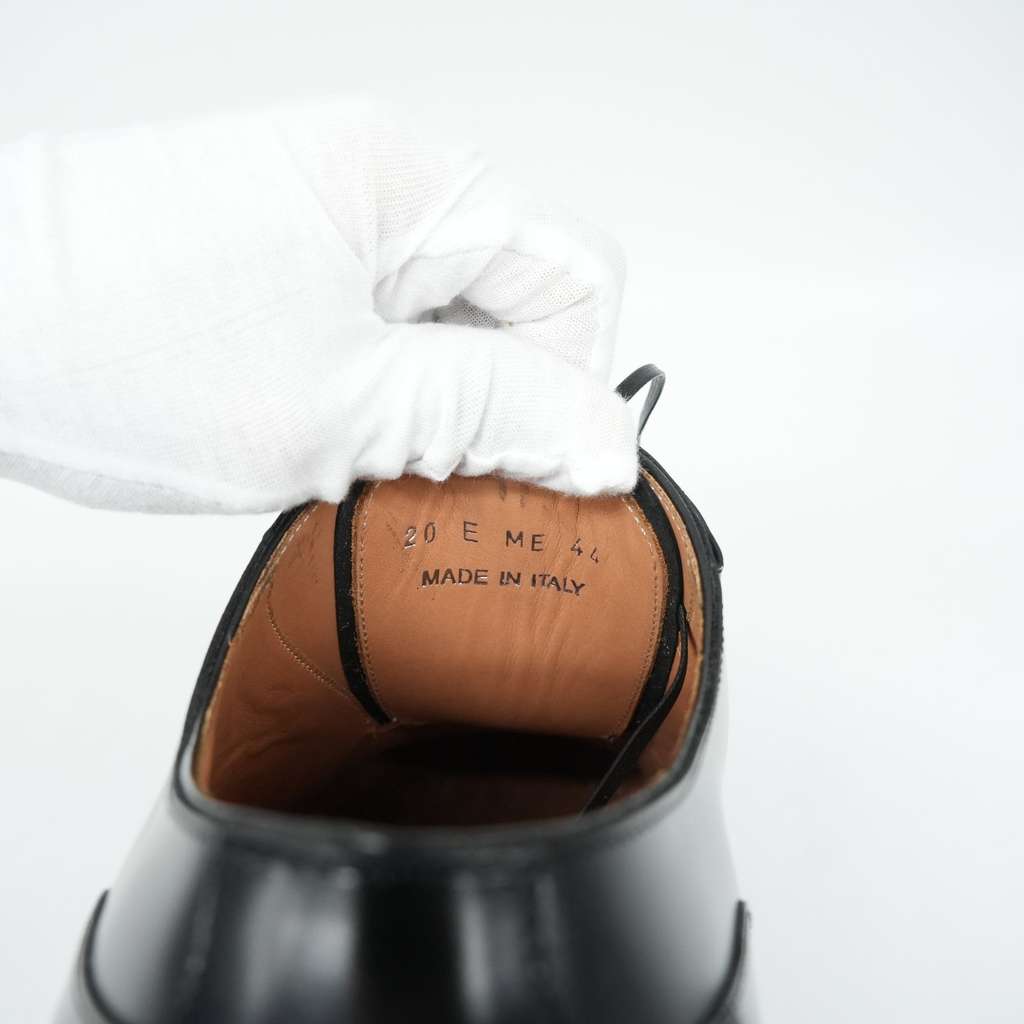 Dior Lace Up Derby Shoes Black Leather Size 44 - Image 13