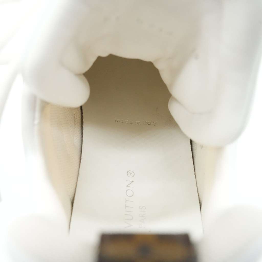 Louis Vuitton Lv Archlight Sneakers White/Brown Monogram Canvas Mesh & Leather Size 38 - Image 13