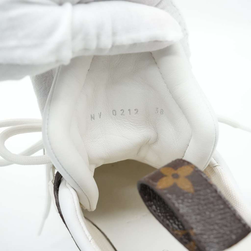 Louis Vuitton Lv Archlight Sneakers White/Brown Monogram Canvas Mesh & Leather Size 38 - Image 14
