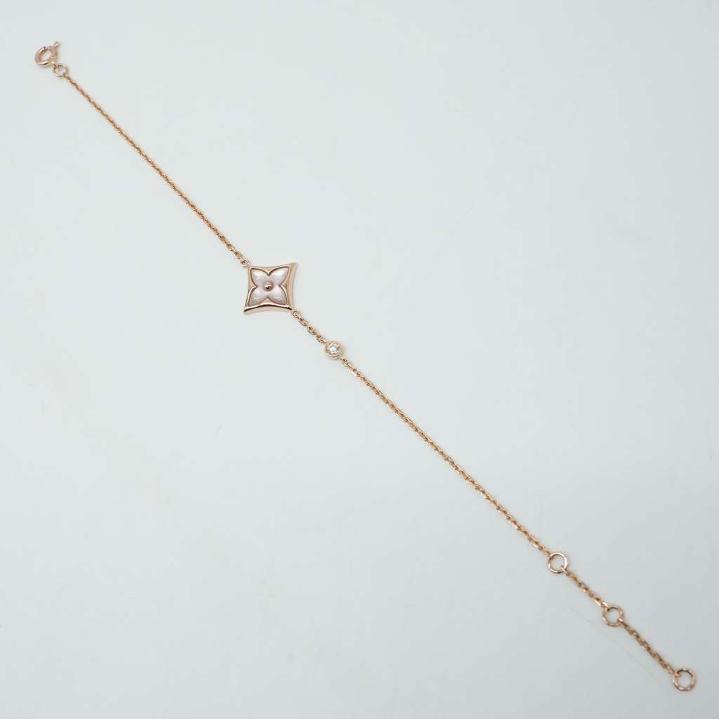 Louis Vuitton Color Blossom BB Star Bracelet, Pink Gold, White Mother-of-Pearl and Diamond - Image 6