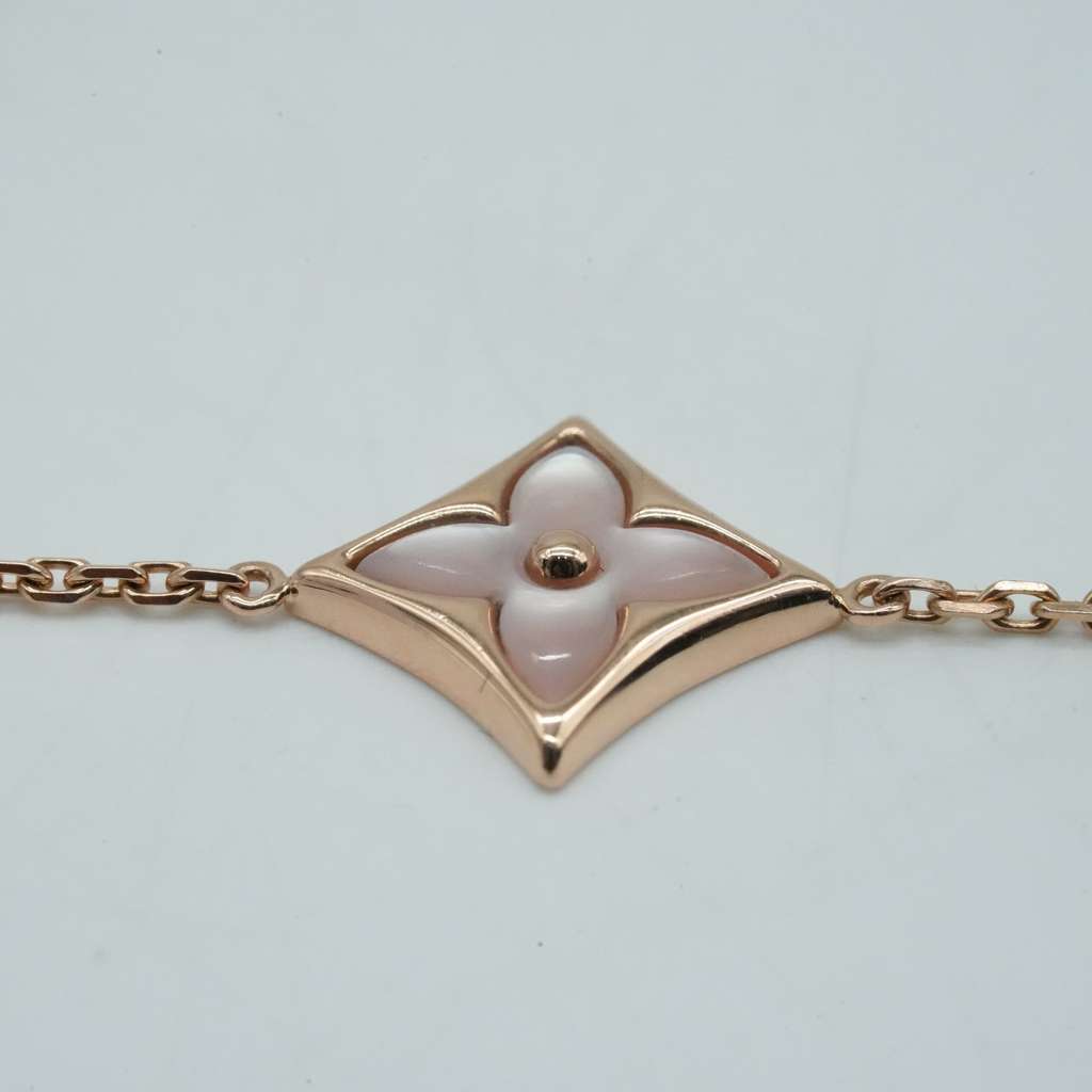 Louis Vuitton Color Blossom BB Star Bracelet, Pink Gold, White Mother-of-Pearl and Diamond - Detail 1