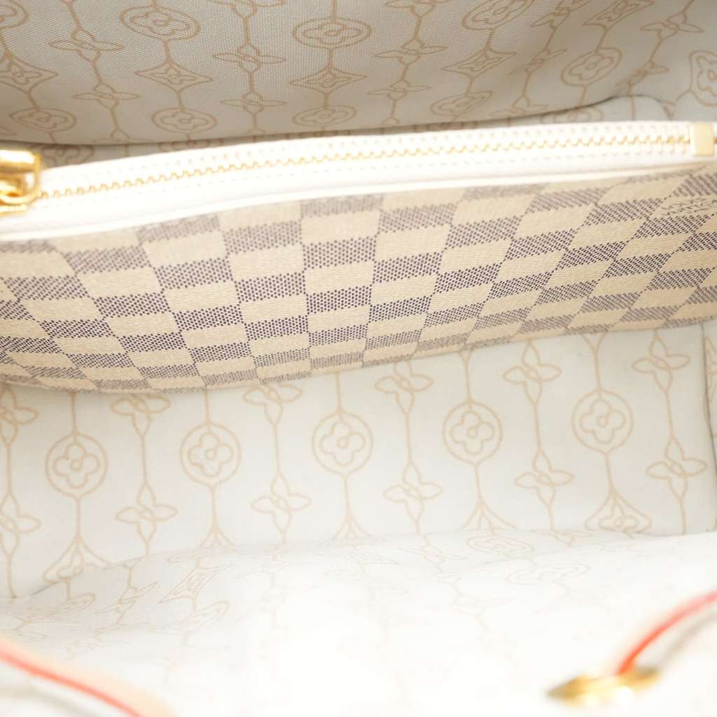 Louis Vuitton NeoNoe MM Bucket Damier Azur Canvas with Chain Print - Image 13