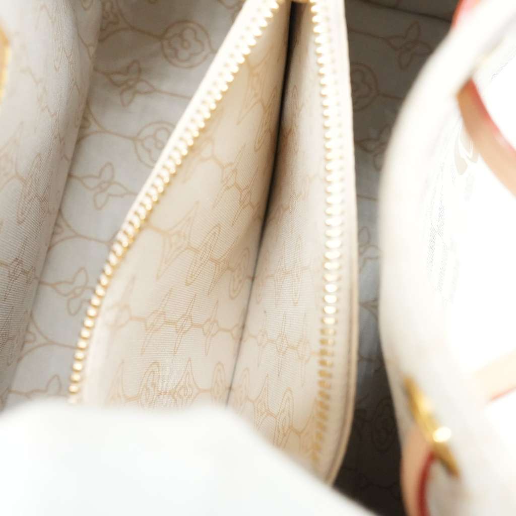 Louis Vuitton NeoNoe MM Bucket Damier Azur Canvas with Chain Print - Image 14