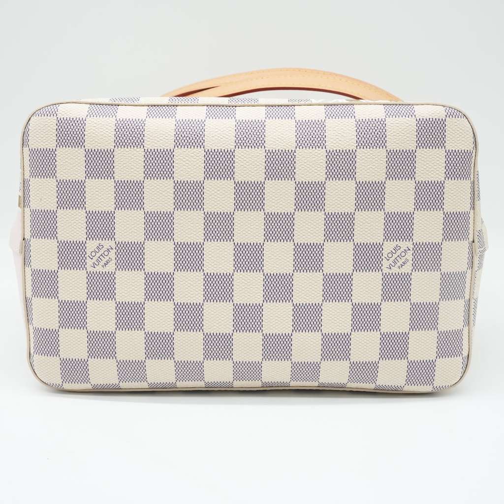 Louis Vuitton NeoNoe MM Bucket Damier Azur Canvas with Chain Print - Detail 1