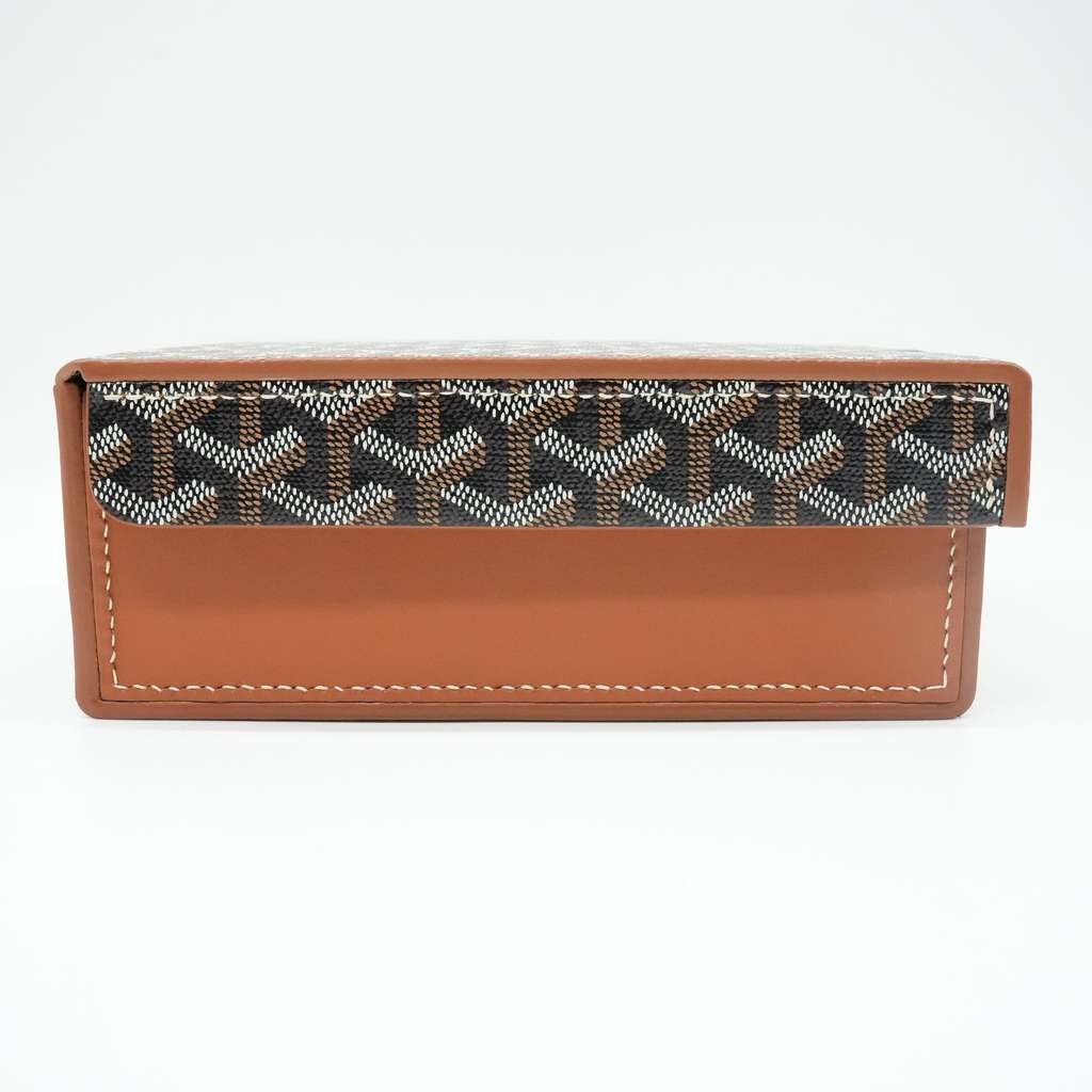 Goyard Goyardine Coffret Montres 4 Watch Box Black and Tan - Back view