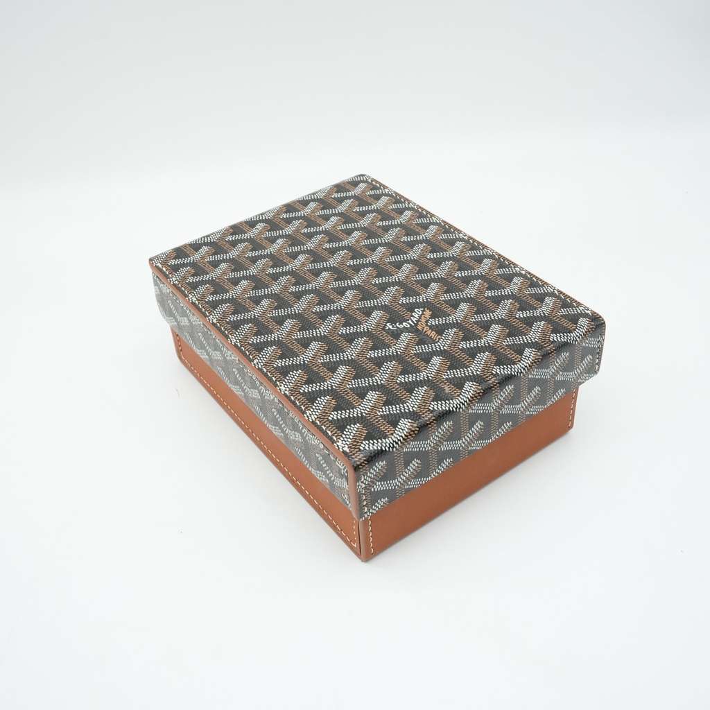 Goyard Goyardine Coffret Montres 4 Watch Box Black and Tan - Detail 2